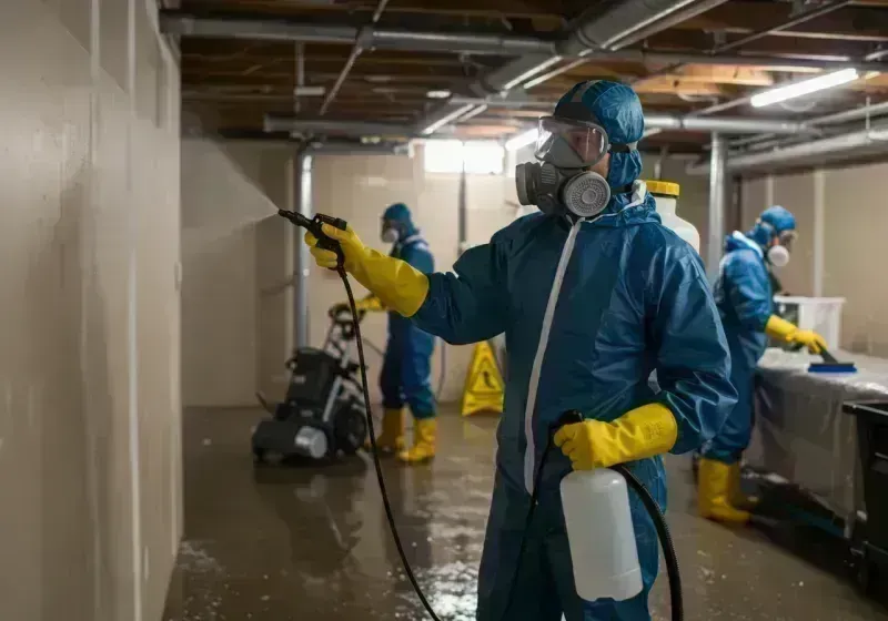 Basement Sanitization and Antimicrobial Treatment process in Whitman County, WA